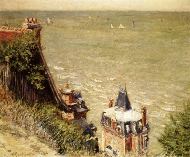 Gustave Caillebotte The Pink Villa china oil painting image